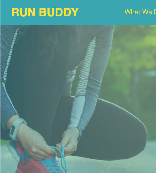 Run Buddy website